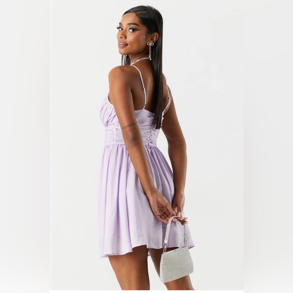 Chiffon surplice skater dress - Picture 2 of 3